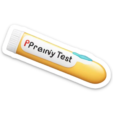 pregnancy test sticker