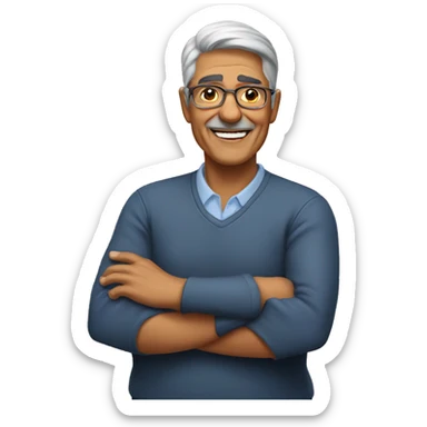 a hispanic retired teacher sticker