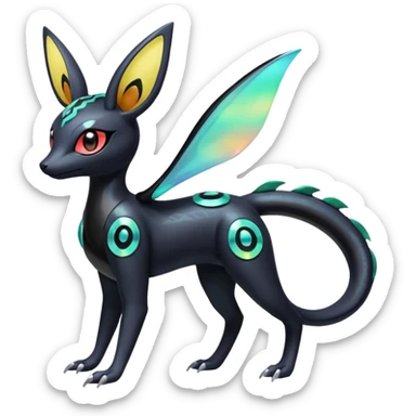 Meloetta-Salandit-Umbreon-Pokémon-Fakémon-fusion-hybrid-creature sticker