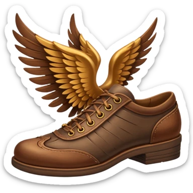 winged shoes sticker