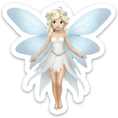 white fairy sticker