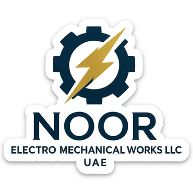 create a logo for company named Noor Electro mechanical Works LLC UAE  sticker