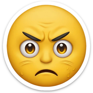 Generate an angry emoji sticker