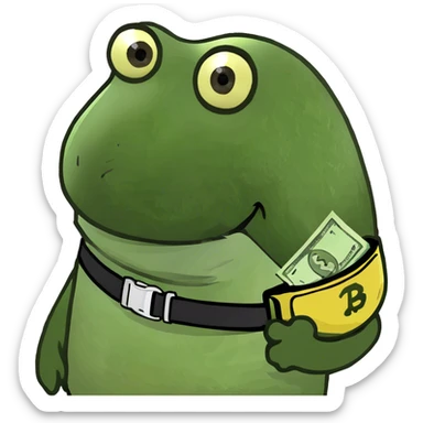 money holding banana  sticker