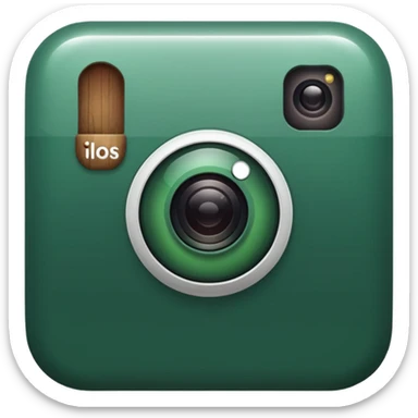 
dark green instagram icon sticker