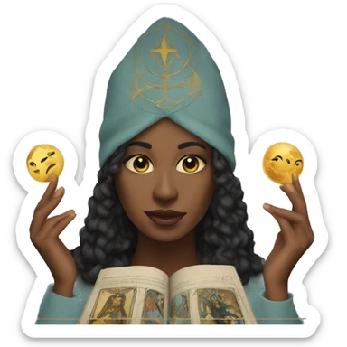 Tarot reading sticker