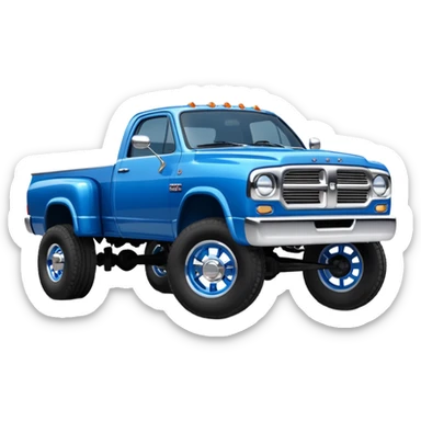 2nd gen dodge truck dually blue sticker