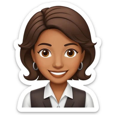 Mexican hair salon manager sticker