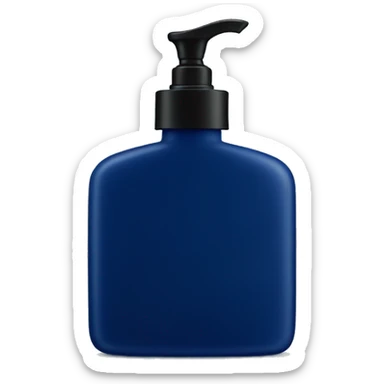 Navy blue lotion bottle  sticker