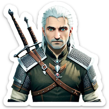 شعار مسلسل the witcher sticker
