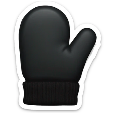 black color  mitten sticker