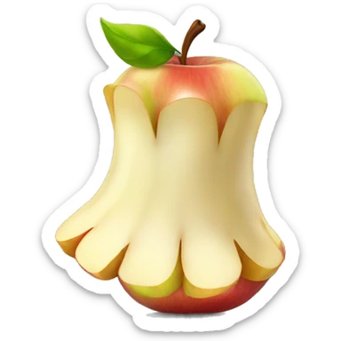 apple core sticker