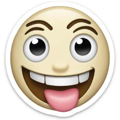 emoji with tongue sticking out mean sticker