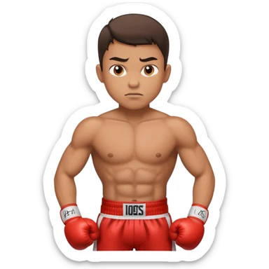 young boy professional boxer sticker