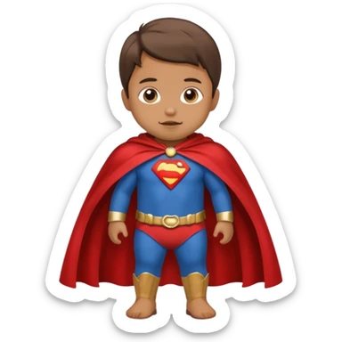 Toddler Batman in capes sticker