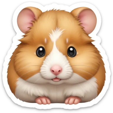 Cute hamster sticker