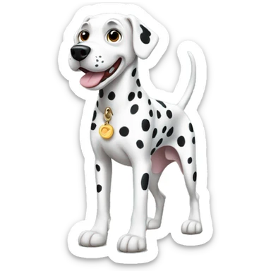 Dalmatian Dog Full Body sticker