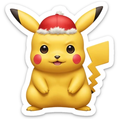 Ash’s Pikachu (no hair!)  sticker