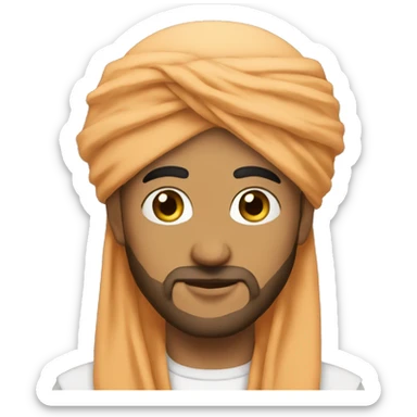 Persona con turbante arabe  sticker