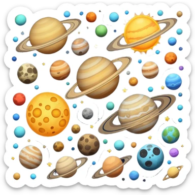 Solar system  sticker