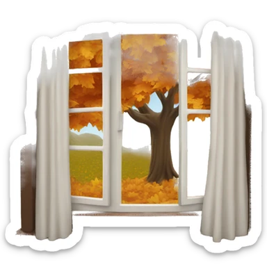 Autumn window  sticker