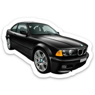 Black bmw sticker