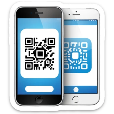 QR code and phone sticker