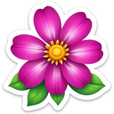 Flower sticker