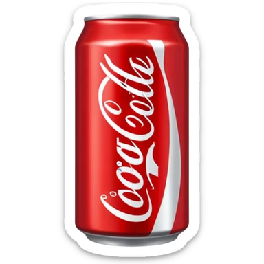 Coca cola can sticker