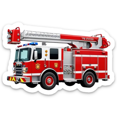 Fire Engine - Pierce Enforcer Pumper (Model Year: 2021) (Iconic colour: Red) sticker