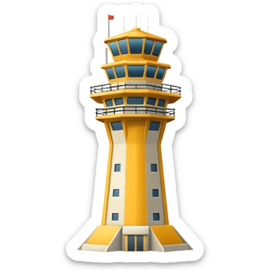 air traffic control tower sticker