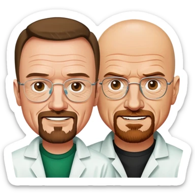Walter white and jessy pinkman  sticker