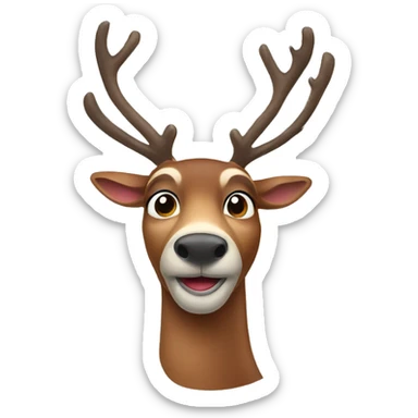 Reindeer sticker
