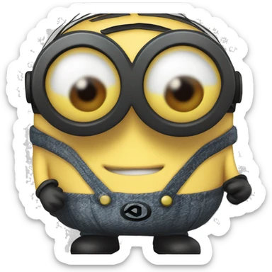 Kevin minion, carbon fibre skin sticker