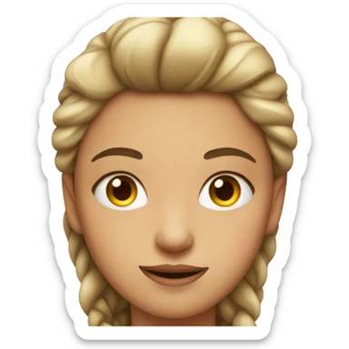 Girl with A haughty face sticker