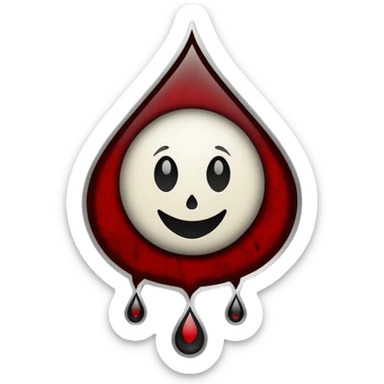 Minimalist emoji-style sticker of a gothic paper with “your soul” in blackletter, desaturated blood drop as signature, grayscale ink and parchment texture



 sticker