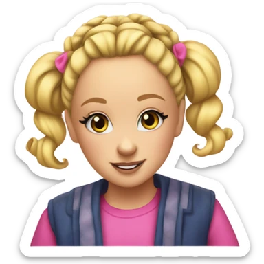 jojo siwa with a bun sticker