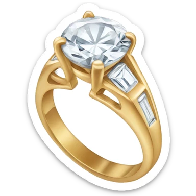 Engagement ring sticker