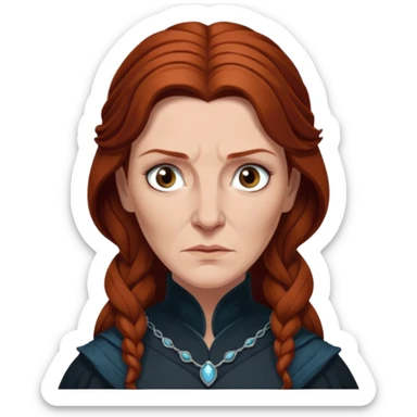 Catelyn Stark Games of Throne Face Only sticker