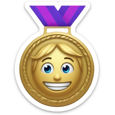 6th place medal sticker