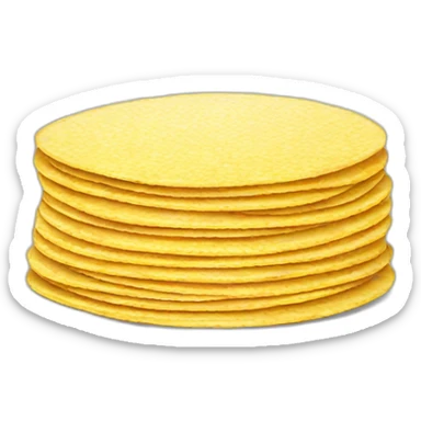 Stack of corn tortillas sticker
