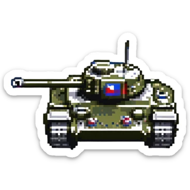 Russian tank sticker
