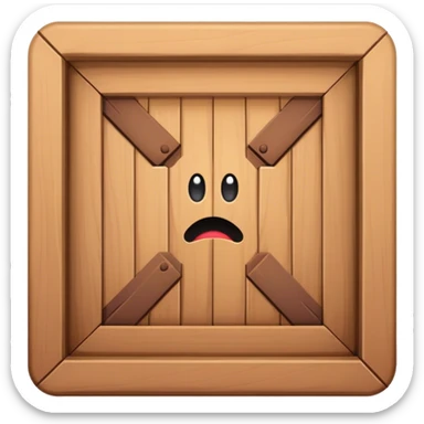 Trap door in the floor sticker