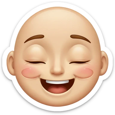 Laughing so hard that ur almost dying face sticker