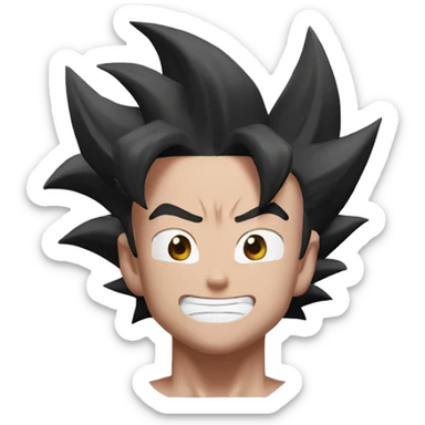 Goku Black super saiyan rose sticker