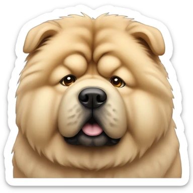 chow chow sad sticker