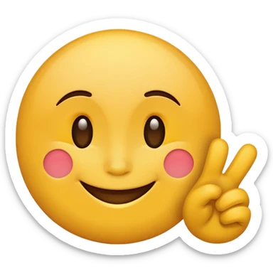 Thank you, smiling face  sticker