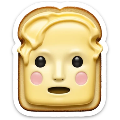 butter no face sticker