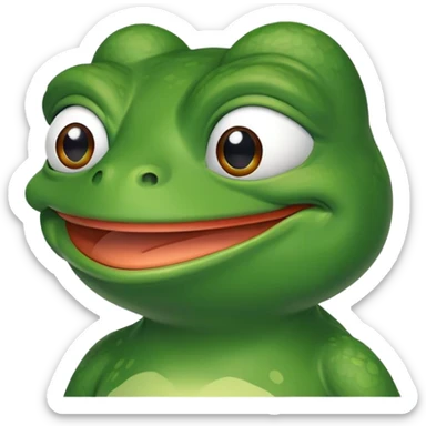 Animated pepe frog sticker