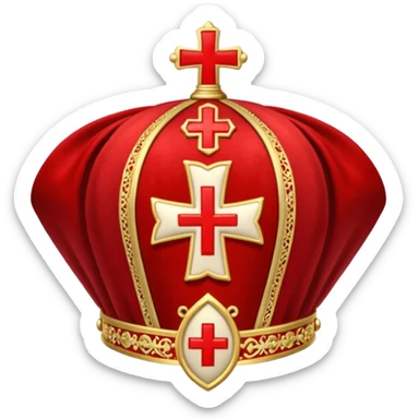 Make me a archbishop mitre I want a catholice mitre make it real life sticker